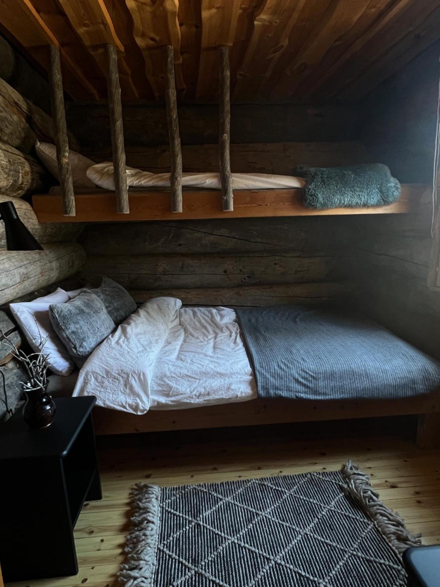 Lapland Log Chalet Cabin Ukko-Kelo Luosto Villa Bagian luar foto